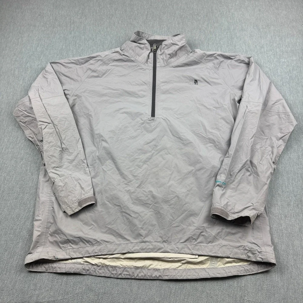 The North Face Jacket Mens Extra‎ Large Gray 1/2 Zip Hyvent DT Windbreaker Coat